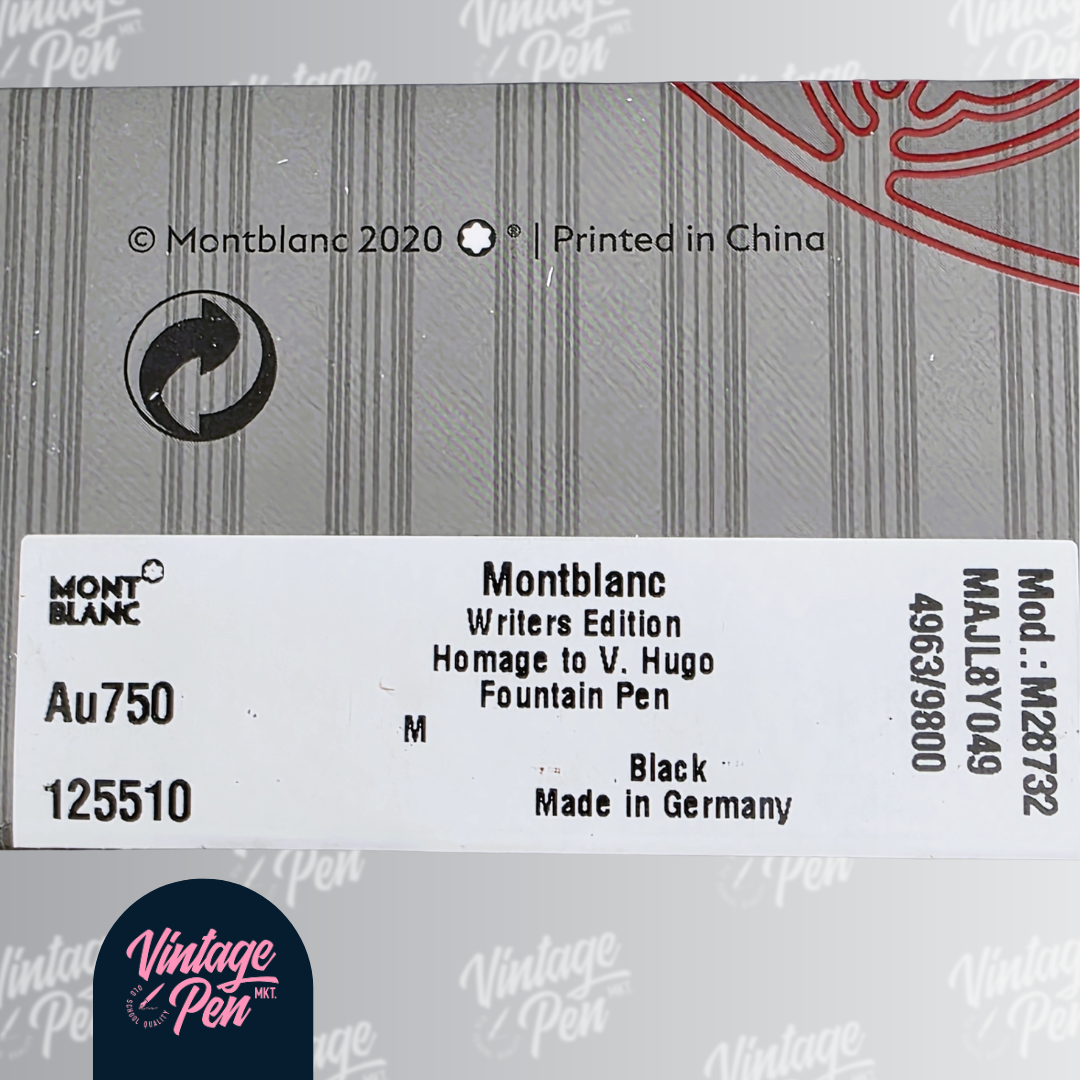 Montblanc Writers Edition Homage to Victor Hugo Limited Edition Fountain Pen