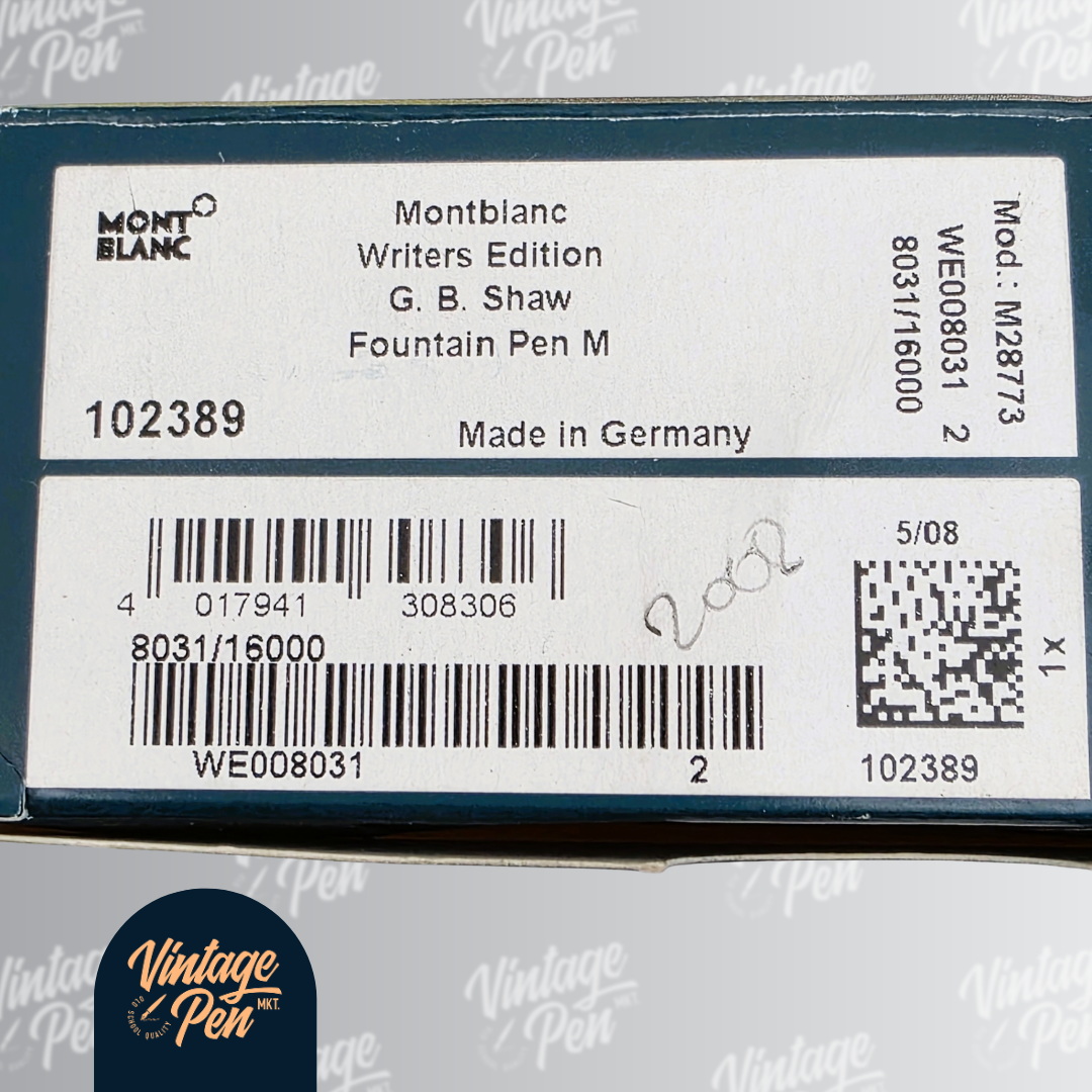 Montblanc George Bernard Shaw Limited Edition Fountain Pen