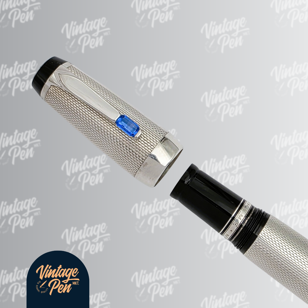 Montblanc Bohème Arabesque Azur Silver Fountain Pen