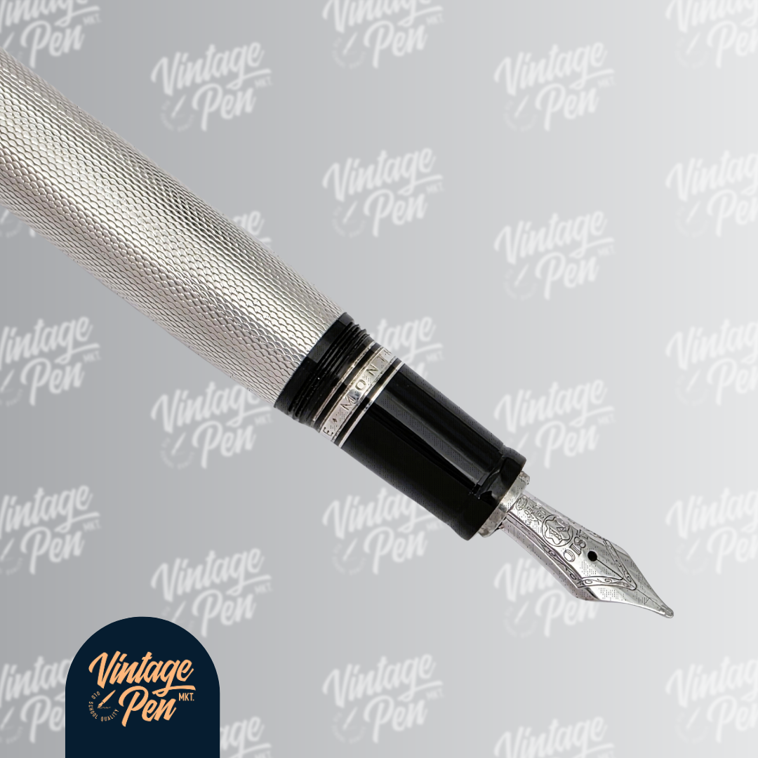 Montblanc Bohème Arabesque Azur Silver Fountain Pen