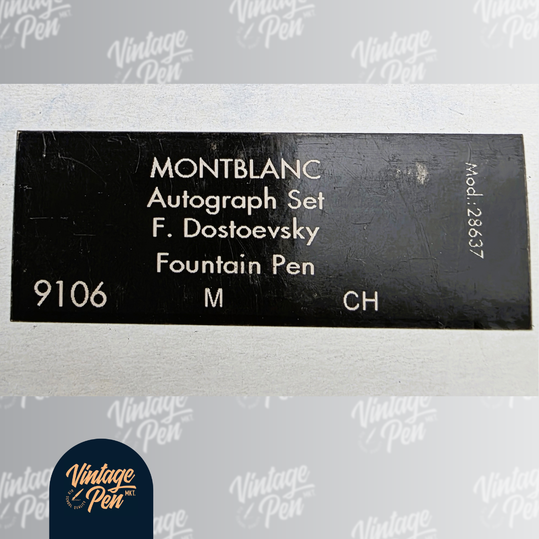 Montblanc Fyodor Dostoevsky Limited Edition Fountain Pen – Autograph Edition