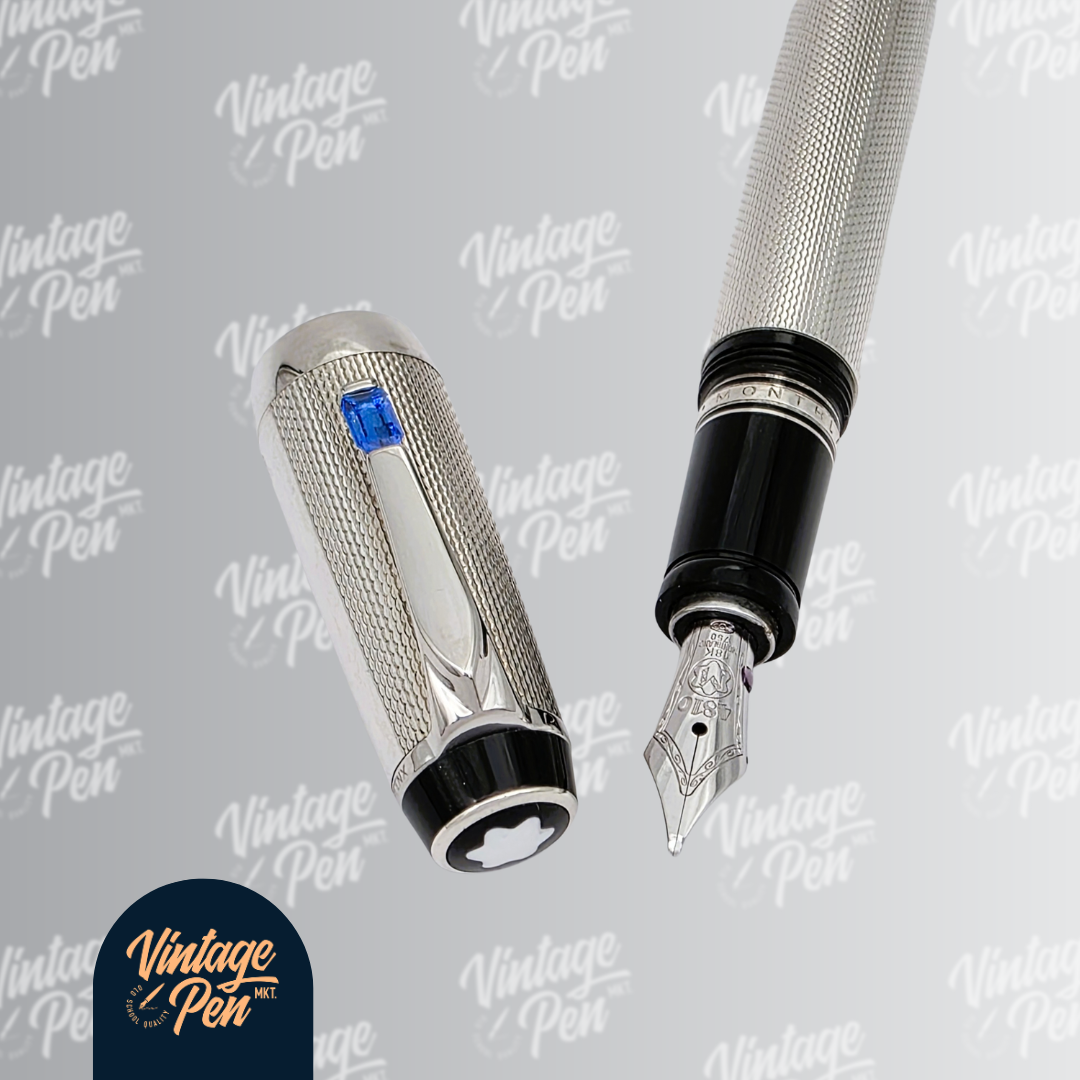 Montblanc Bohème Arabesque Azur Silver Fountain Pen