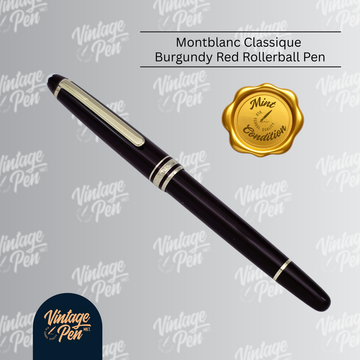 Montblanc Classique Burgundy Red Rollerball Pen