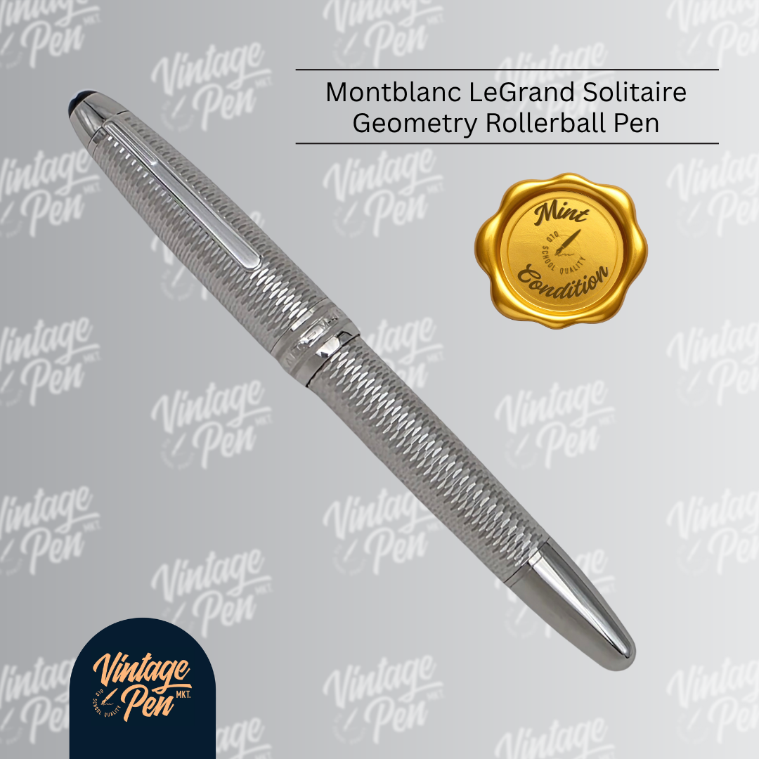 Montblanc Meisterstück Geometry Solitaire LeGrand Rollerball Pen