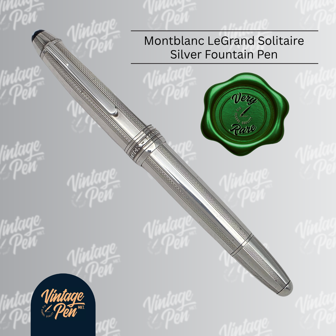 Montblanc Meisterstück Solitaire Sterling Silver LeGrand Fountain Pen