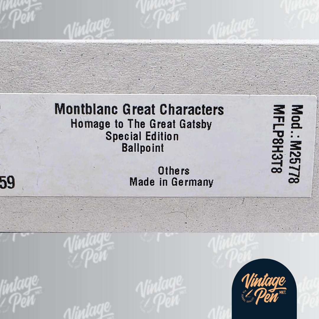 Montblanc Great Characters Homage to The Great Gatsby Special