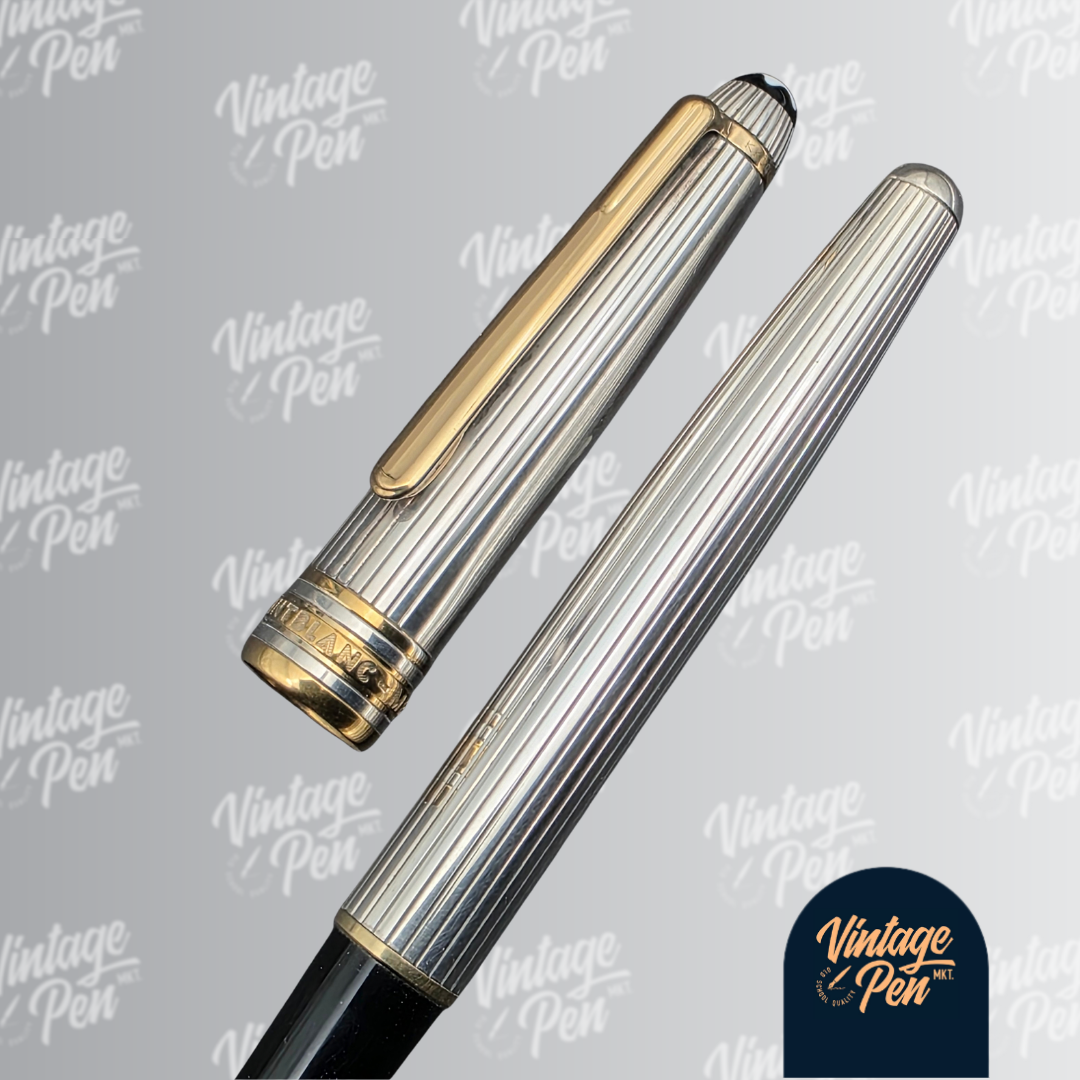 Montblanc Meisterstück Solitaire Sterling Silver Pinstripe Classique Rollerball Pen