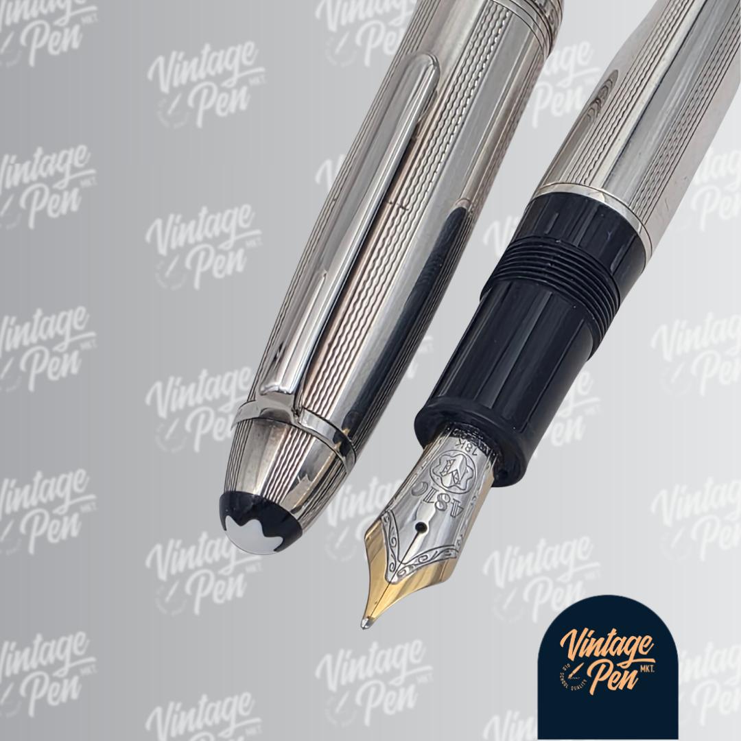 Montblanc Meisterstück Solitaire Sterling Silver LeGrand Fountain Pen