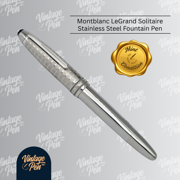 Montblanc Meisterstück LeGrand Solitaire 146 Stainless Steel Fountain Pen