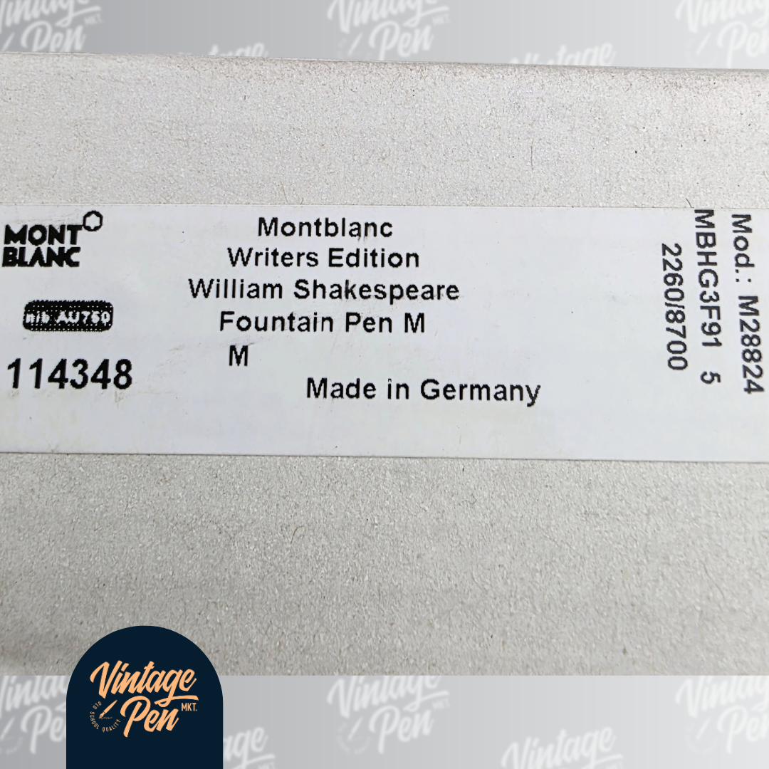 Montblanc William Shakespeare Limited Edition Fountain Pen