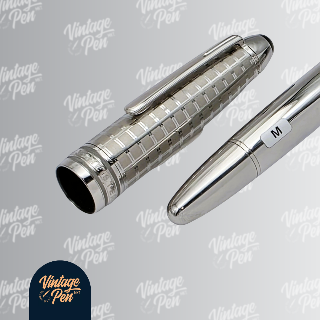 Montblanc Meisterstück LeGrand Solitaire 146 Stainless Steel Fountain Pen