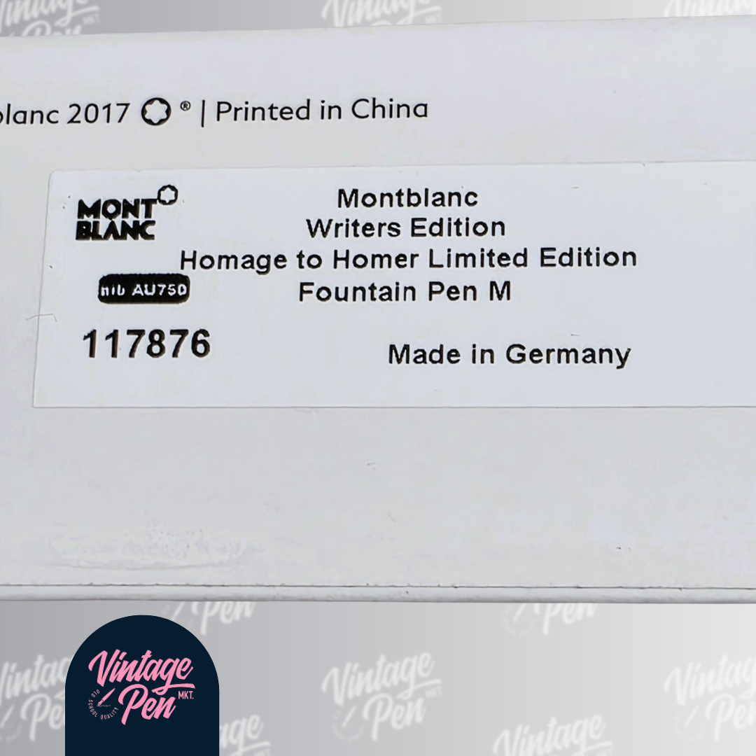 Montblanc Writers Edition Homage to Homer Limited Edition Fountain Pen