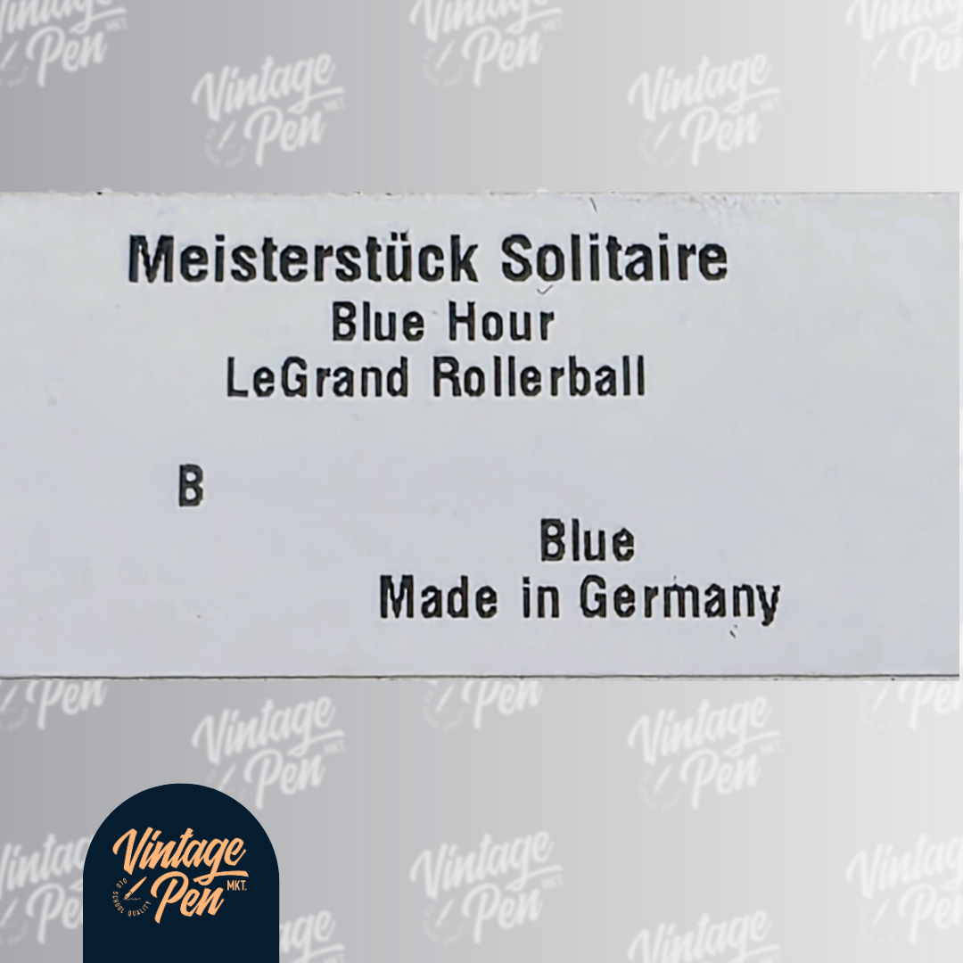 Montblanc Meisterstück Solitaire Blue Hour LeGrand Rollerball Pen