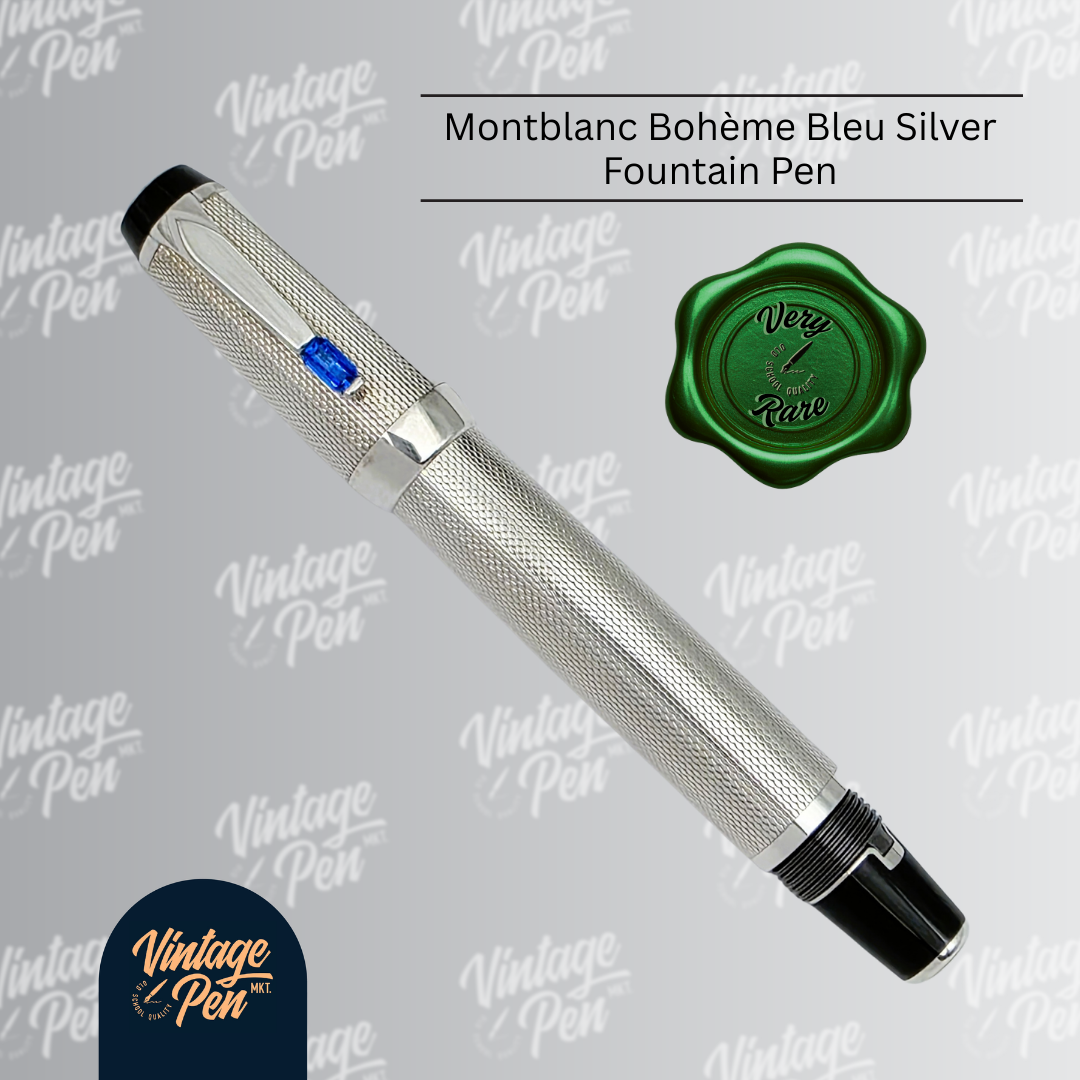 Montblanc Bohème Arabesque Azur Silver Fountain Pen