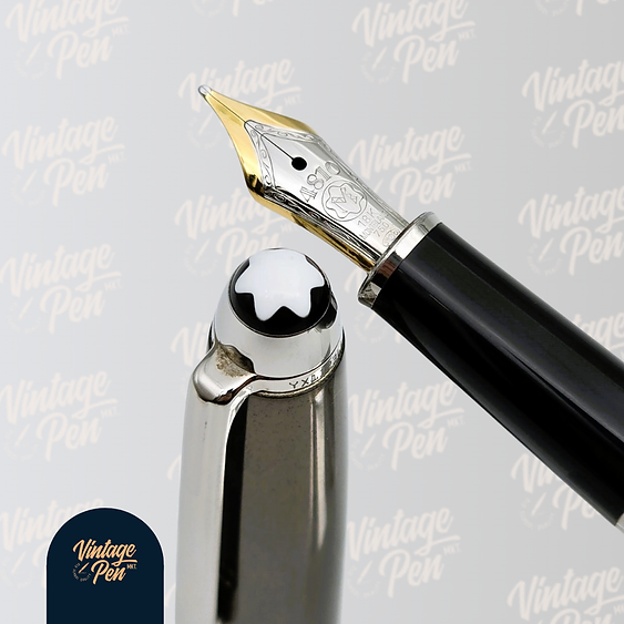 Montblanc Solitaire Hematite Steel Fountain Pen
