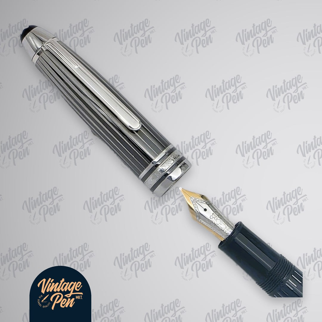 Montblanc Meisterstück Solitaire Doué Black & White LeGrand Fountain Pen